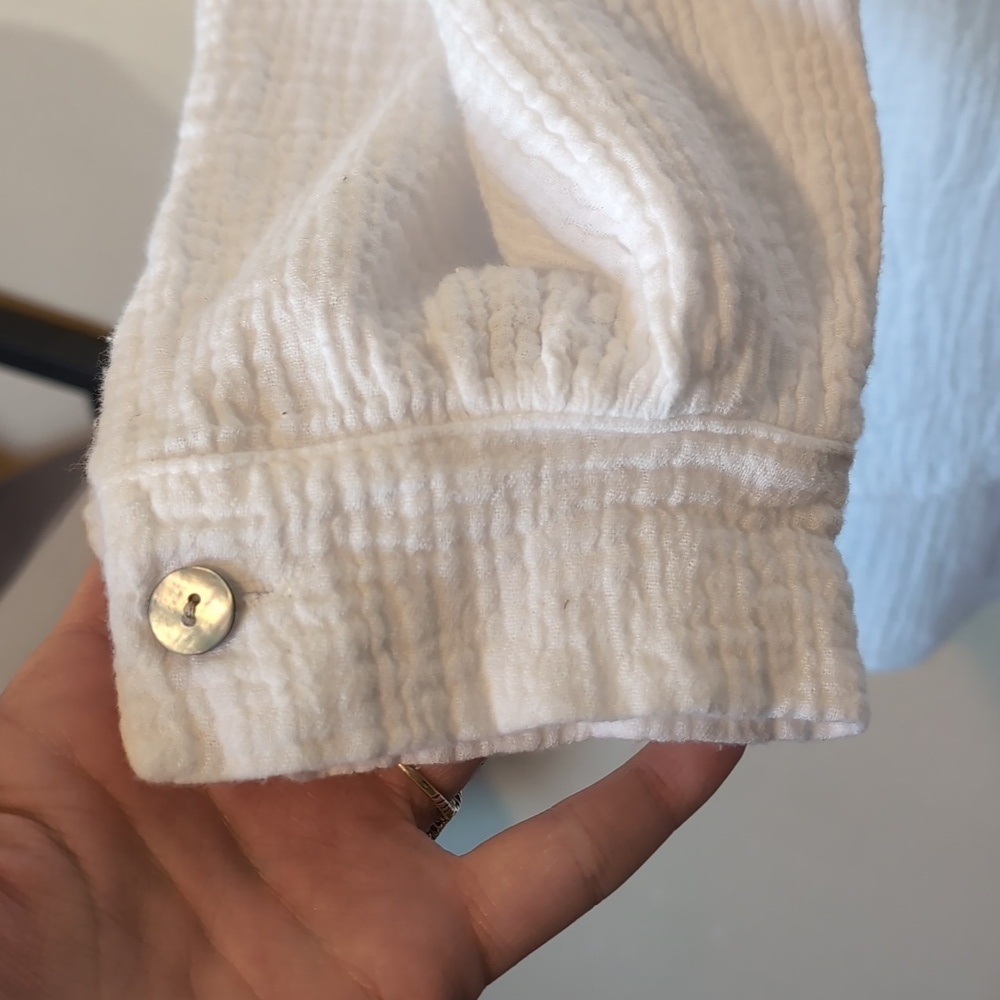 Bella Amore Muslin Cotton Long Sleeve Blouse - Picture 4 of 4